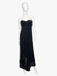 Vintage Yves Saint Laurent silk bustier dress