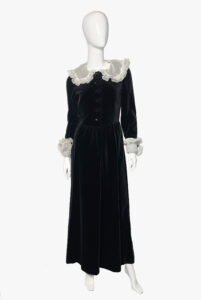 Vintage Nina Ricci velvet dress, 1980s