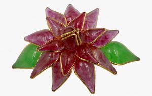 Vintage Augustine Gripoix Flower Brooch, 1990s