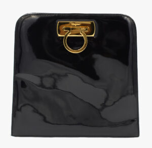 Vintage Salvatore Ferragamo Patent Leather Crossbody Bag, 1980s