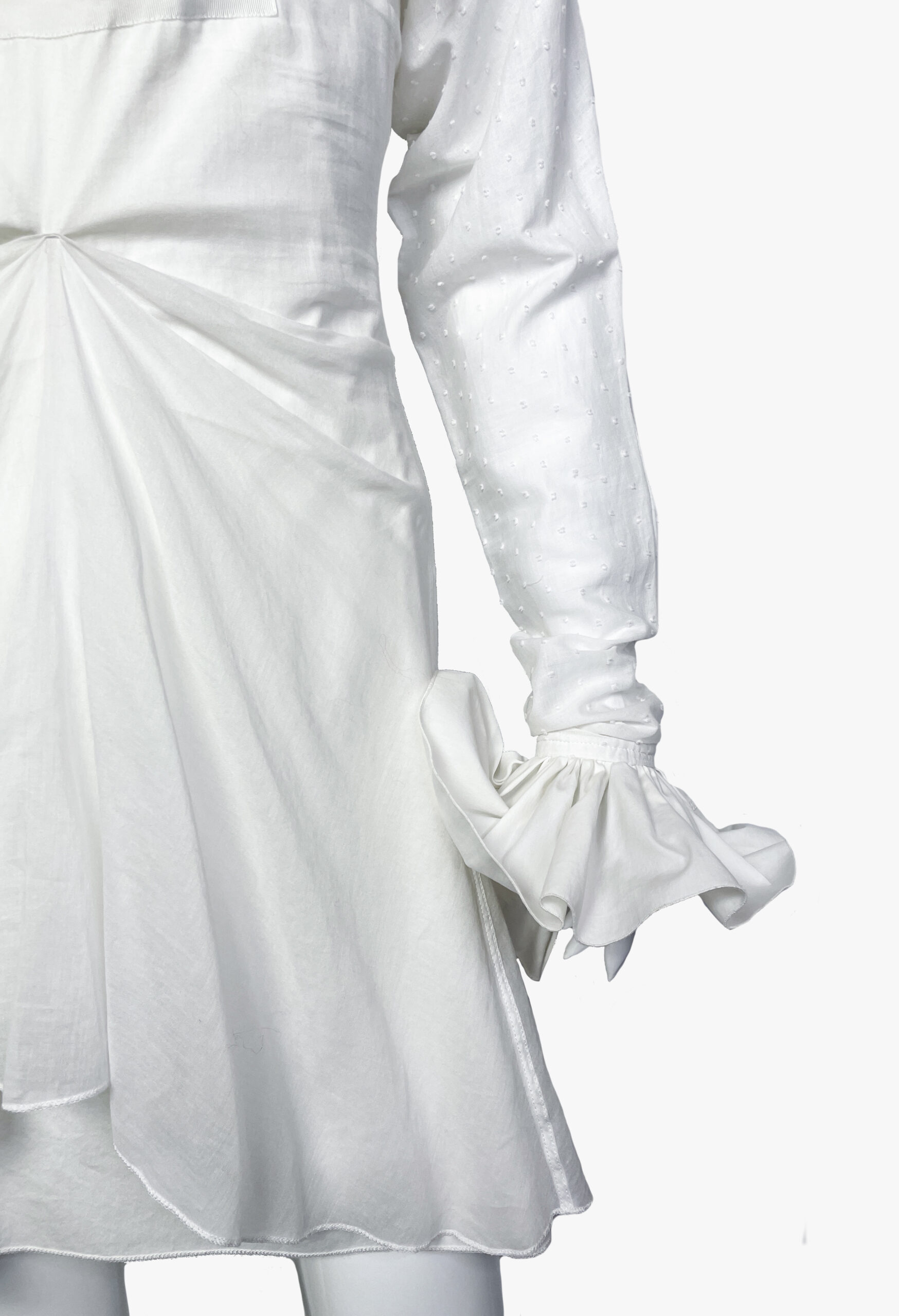 Celine cotton draped dress-2