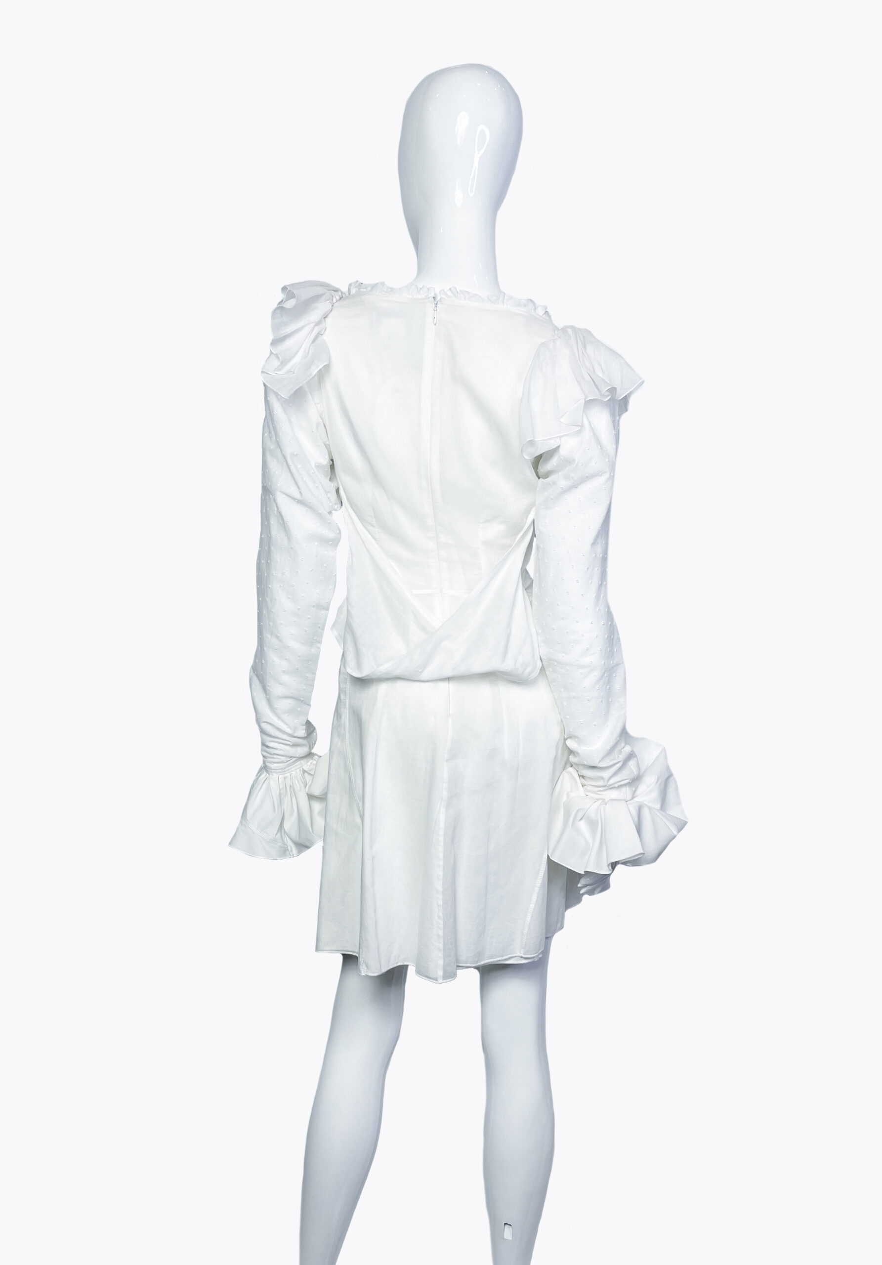 Celine cotton draped dress-4