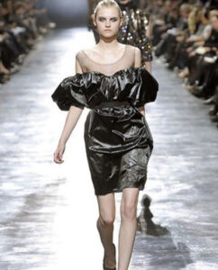 Lanvin fururistic evening dress