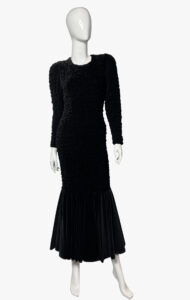 Vintage velvet evening dress, 1980s