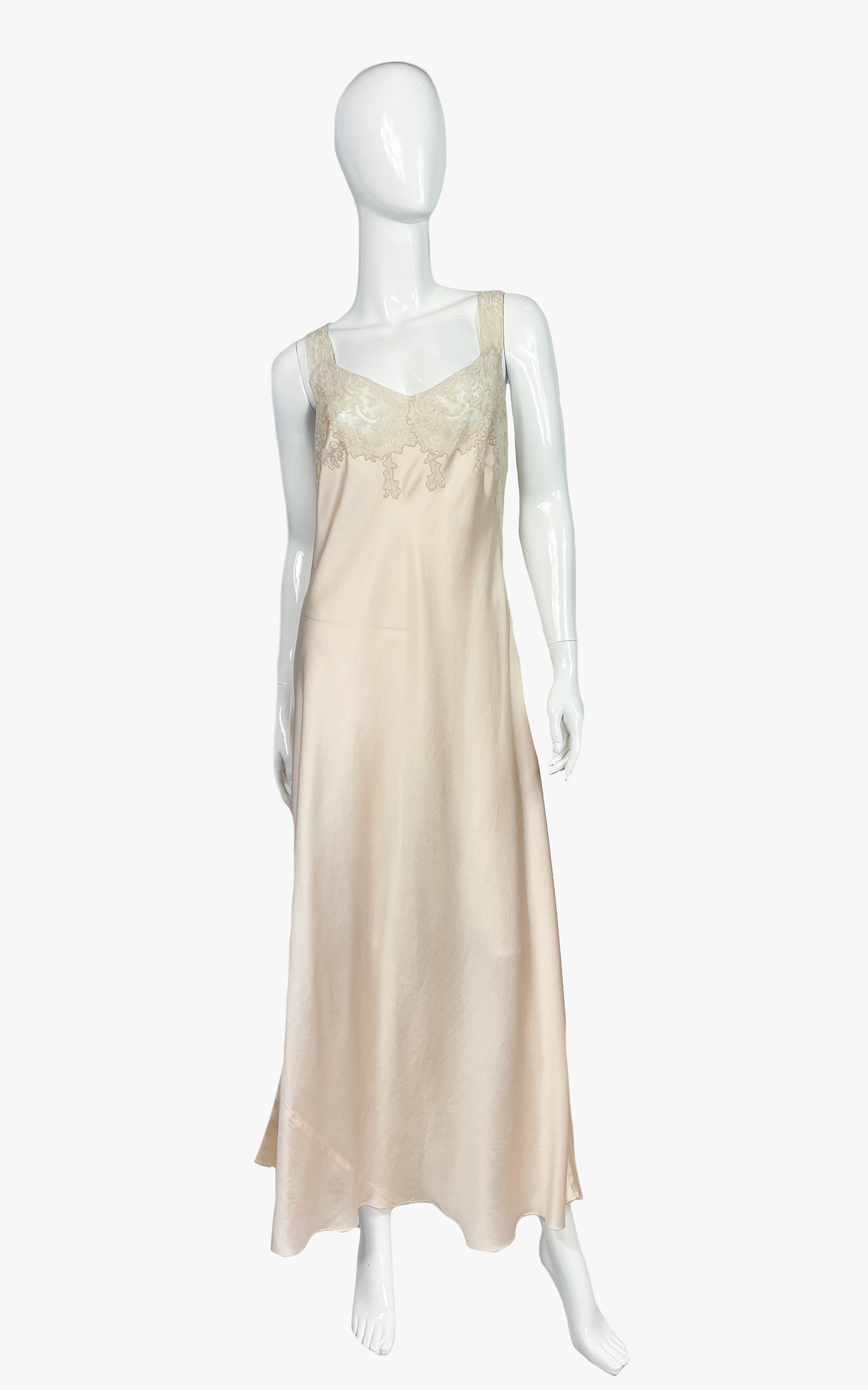Vintage silk sleep dress, 1930s-