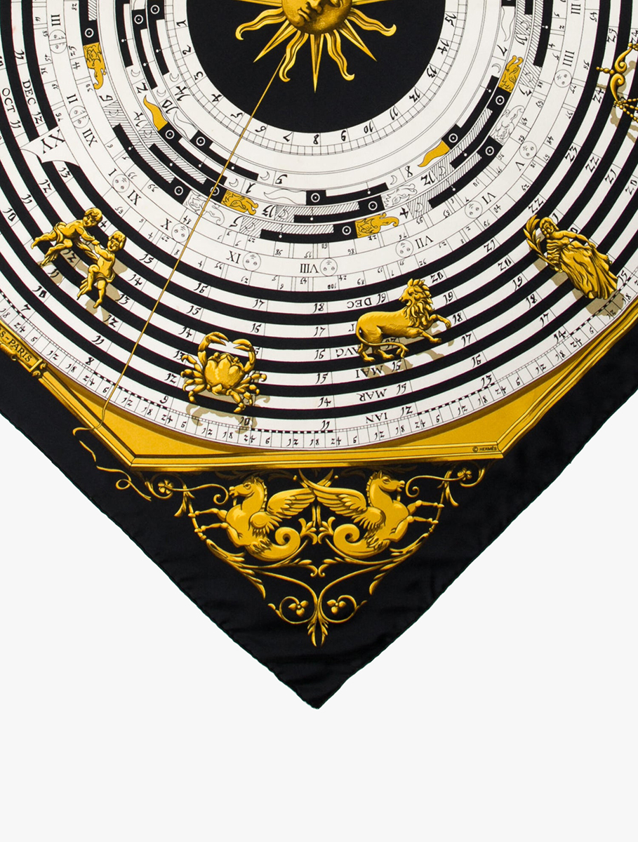 Hermes Astrology silk scarf, 1988-1990-1