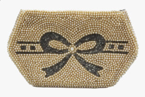 Vintage Japanese handmade beaded clutch