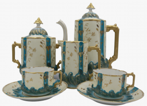 Hand Painted Bone China Tea Set, 1930S