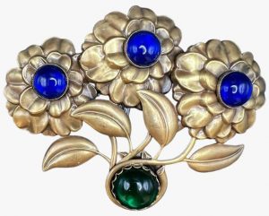 Vintage Flowers Massive Joseff of Hollywood Brooch,1950S