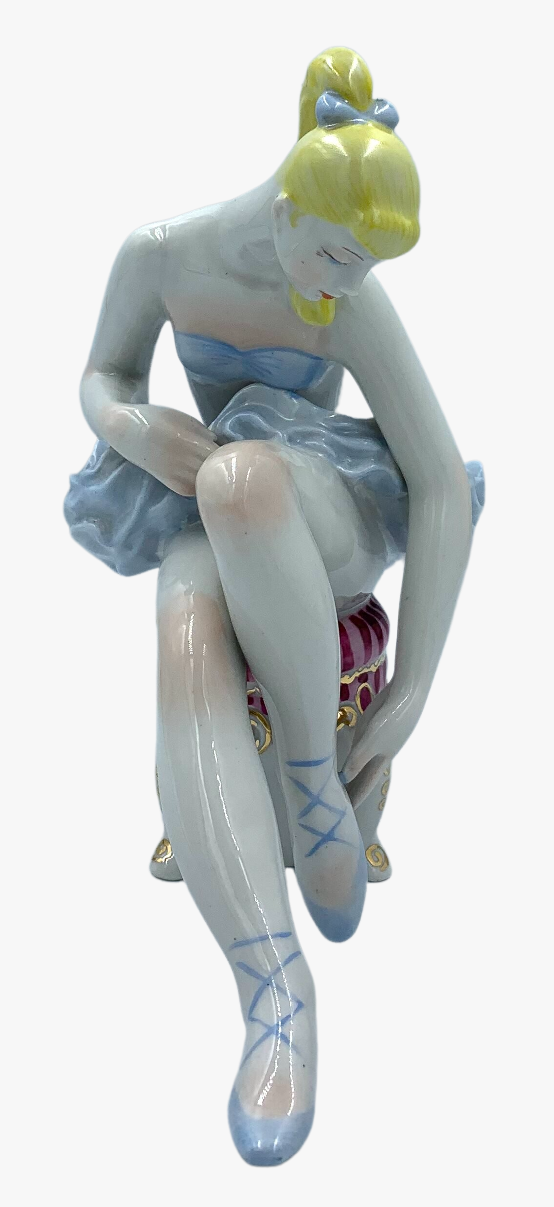 Porcelain figurine “Ballerina Lenochka”,1980S-2