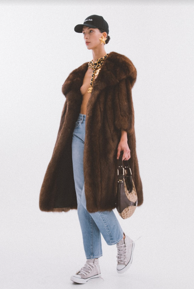 Upcycled Vintage Sable Fur Coat Blood&Honey X Manhattan’s Babe-