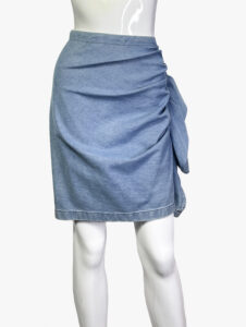 Lanvin Blue Denim Pensil Skirt,2000'S