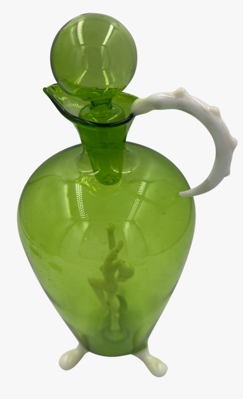 Emerald Green Bimini Glass Set,1930S-3