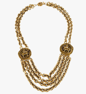 Vintage Chanel Sagittarius Medallion Collar Necklace, 1984