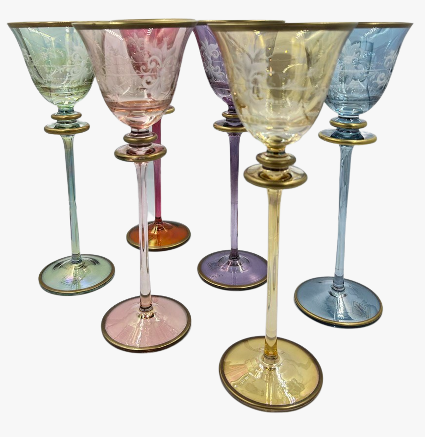 Venetian Multicolour Set of Glasses,1960’S-2