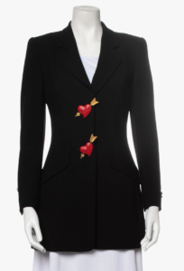 Vintage Rena Lange Heart Decor Blazer, 1990s