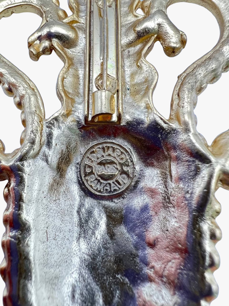 Vintage Edouard Rambaud Gold Tone Amphora Brooch Pin, 1970s-2