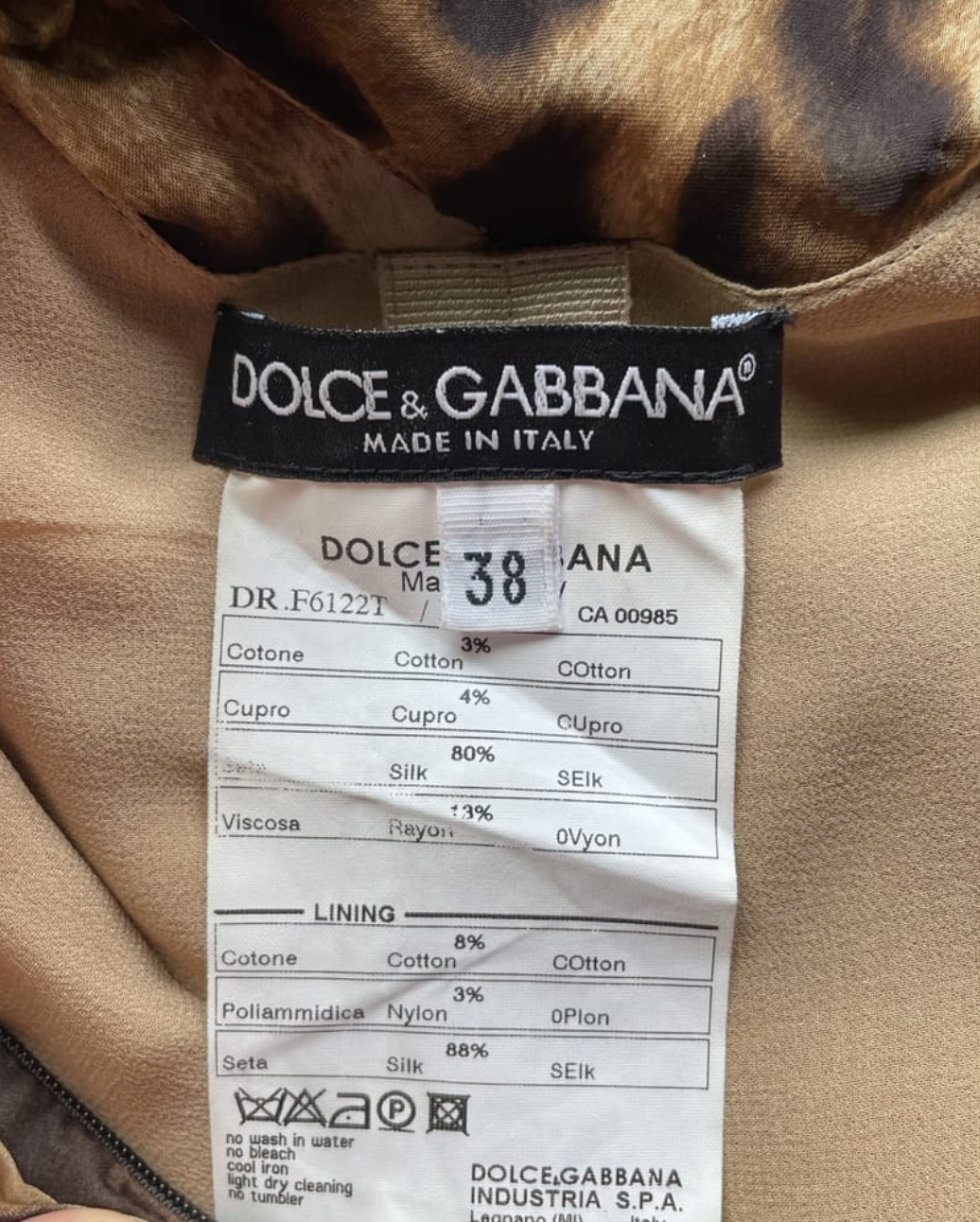 Silk leopard print corset dress by Dolce Gabbana-3