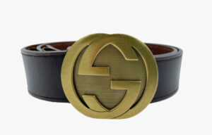 Gucci GG interlocking buckle leather belt