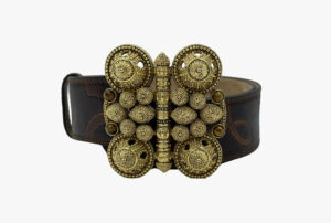 Roberto Cavalli brown leather belt