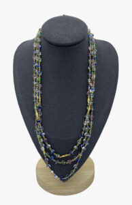 Multi strand vintage glass necklace