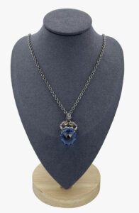 Stephen Webster blue glass Cancer Pendant on a silver chain