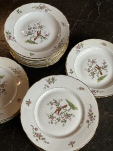 LPN France vintage porcelain set,  43 piece