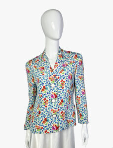 Gianni Versace couture vintage silk blazer, 1990s