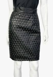 Gianni Versace vintage leather skirt, 1989