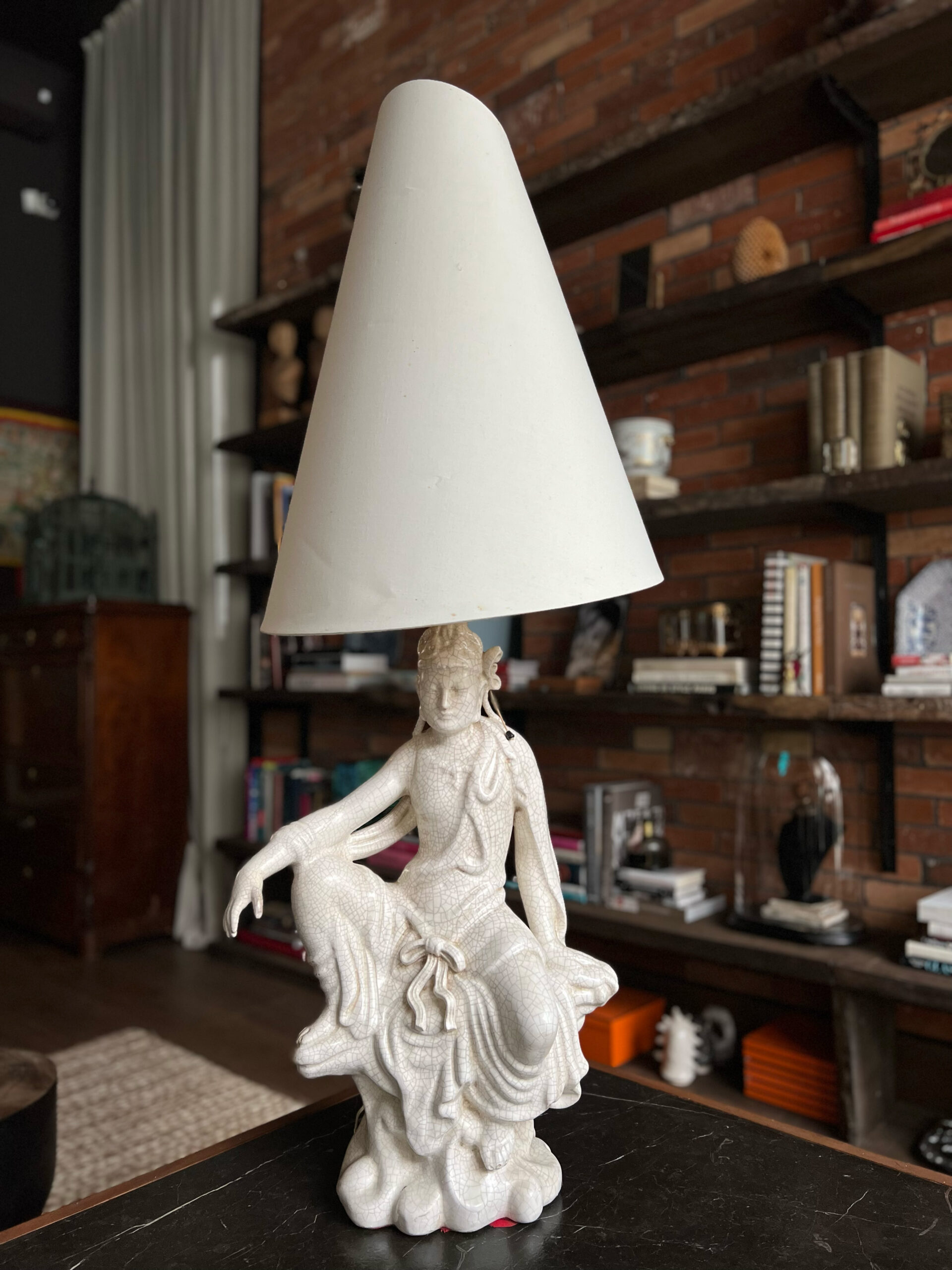 Vintage ceramic large lamp, 1960s-