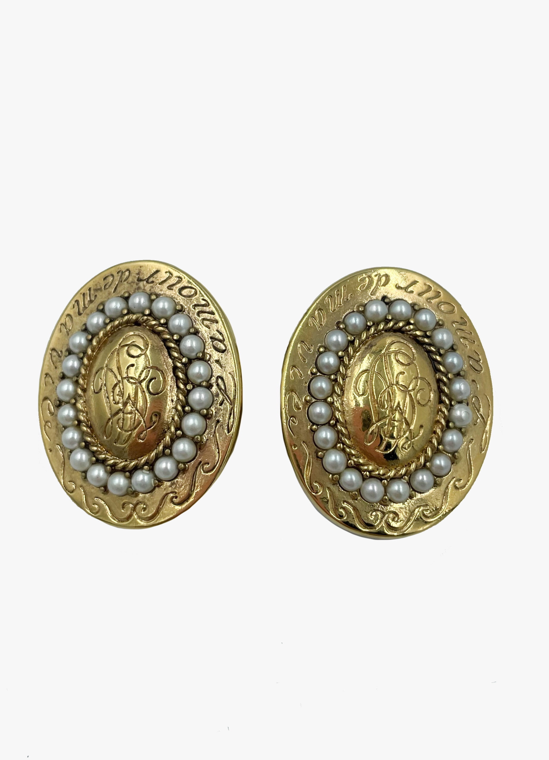 Carolee vintage clip-on earrings-