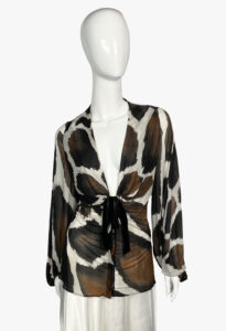 Roberto Cavalli animal print blouse