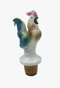 Cork with porcelain rooster