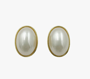 Vintage Faux Pearl Clip-On Earrings