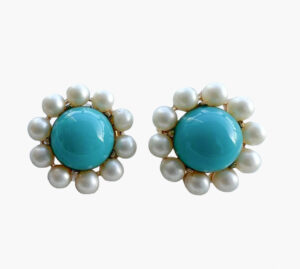 Trifari vintage clip-on earrings, 1950s