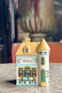 Lenox Porcelain “Spice Village House” Chives Jar