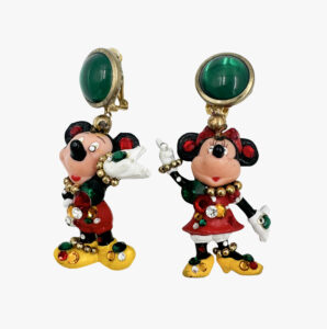 Mickey & Minnie Mouse сlip-on earrings