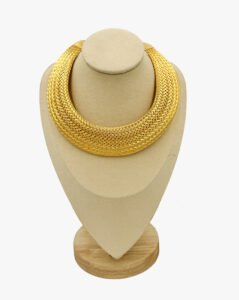 Vintage gold-tone pectoral shaped necklace