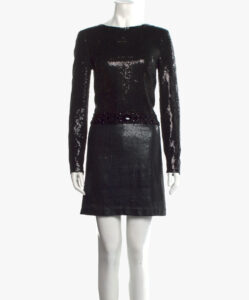 Rena Lange silk sequined dress