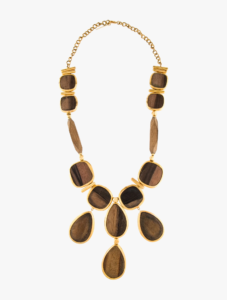 Oscar de la Renta wooden collar necklace