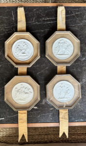 Bertel Thorvaldsen Biscuit Relief plaques 'The four Seasons of Life'