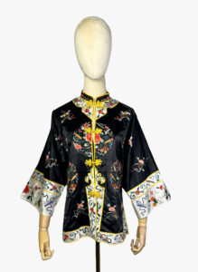 Vintage сhinese silk embroidered robe