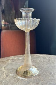 Vintage glass candlestick