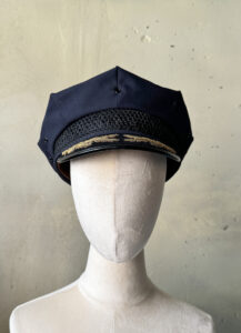 Vintage sailor cap with gold embroidery