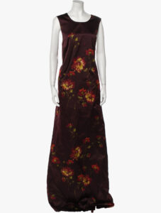 Rochas silk evening dress