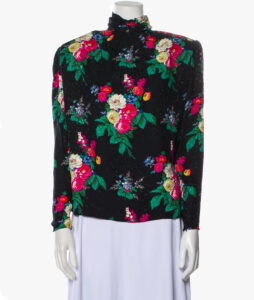 Emanuel Ungaro floral print silk blouse