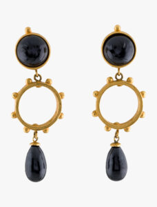 Karl Lagerfeld Enamelled Clip-On Earrings