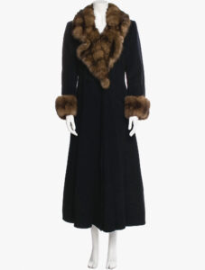 Birger Christensen lambswool sable fur coat