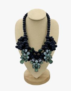 EK Thongprasert crystals and silicone necklace