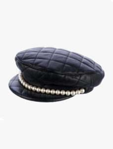 Moschino Couture Leather Hat